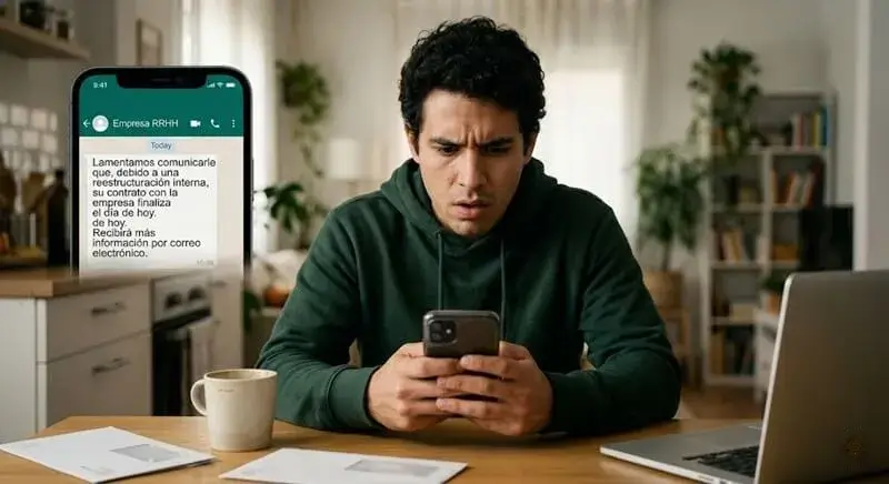 despedido por whatsapp